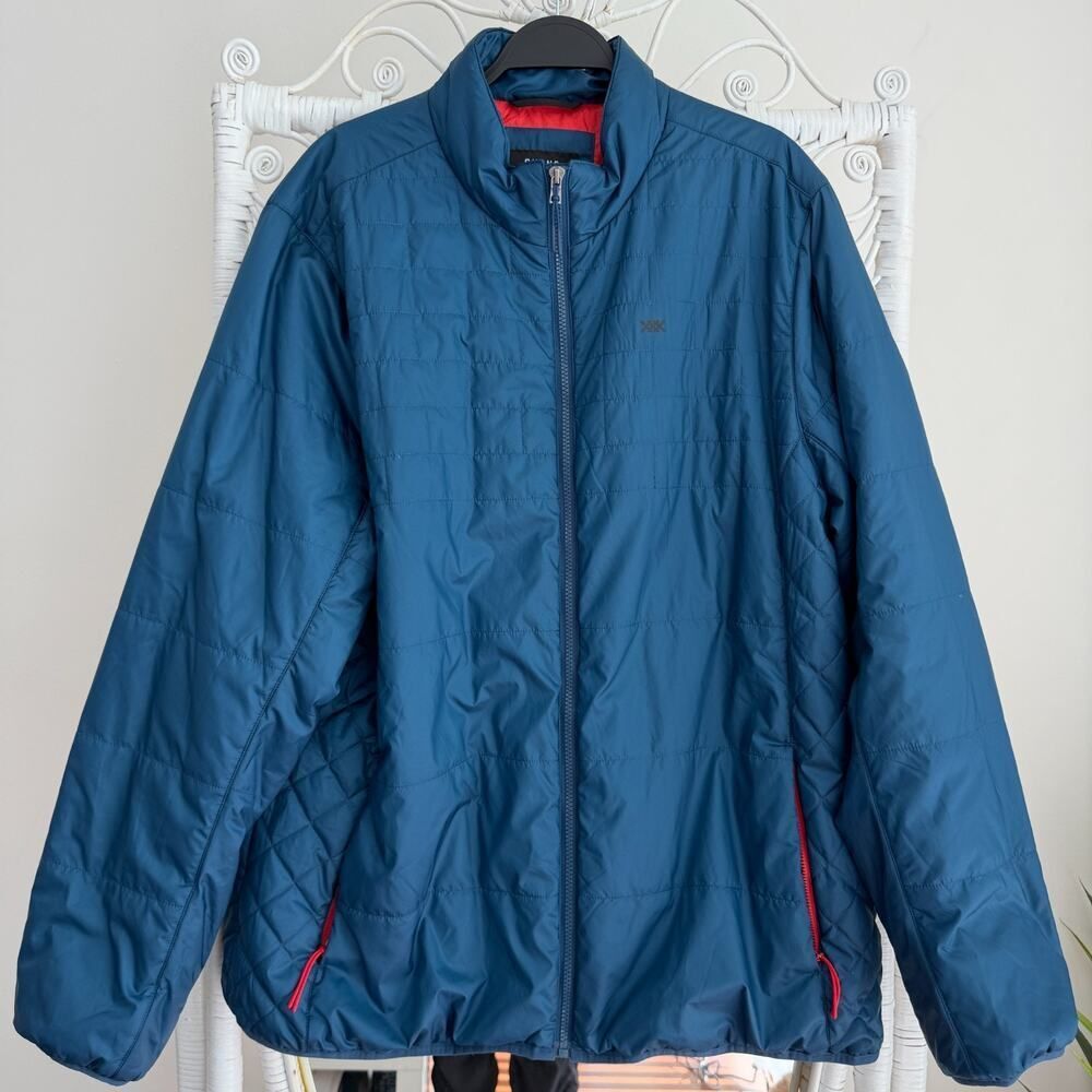 Rhone Quilted Jacket Mens Mens XXL Blue Quilted Insulated‎ Hooded Full Zip